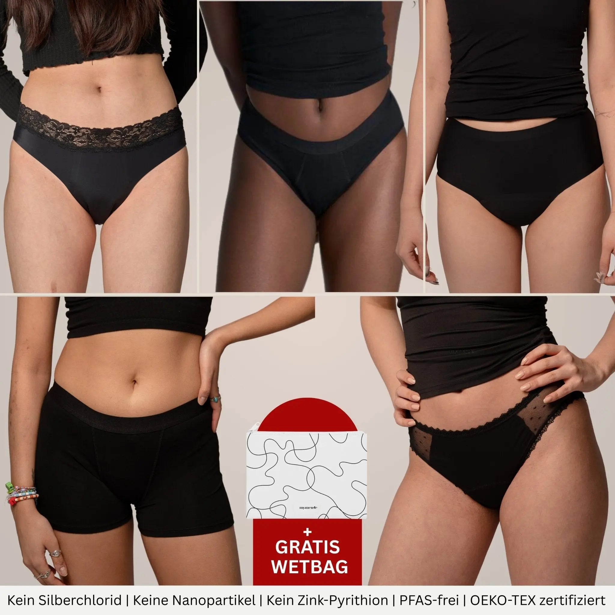 Summer Premium Deal - 5 Periodenslips + GRATIS Wetbag