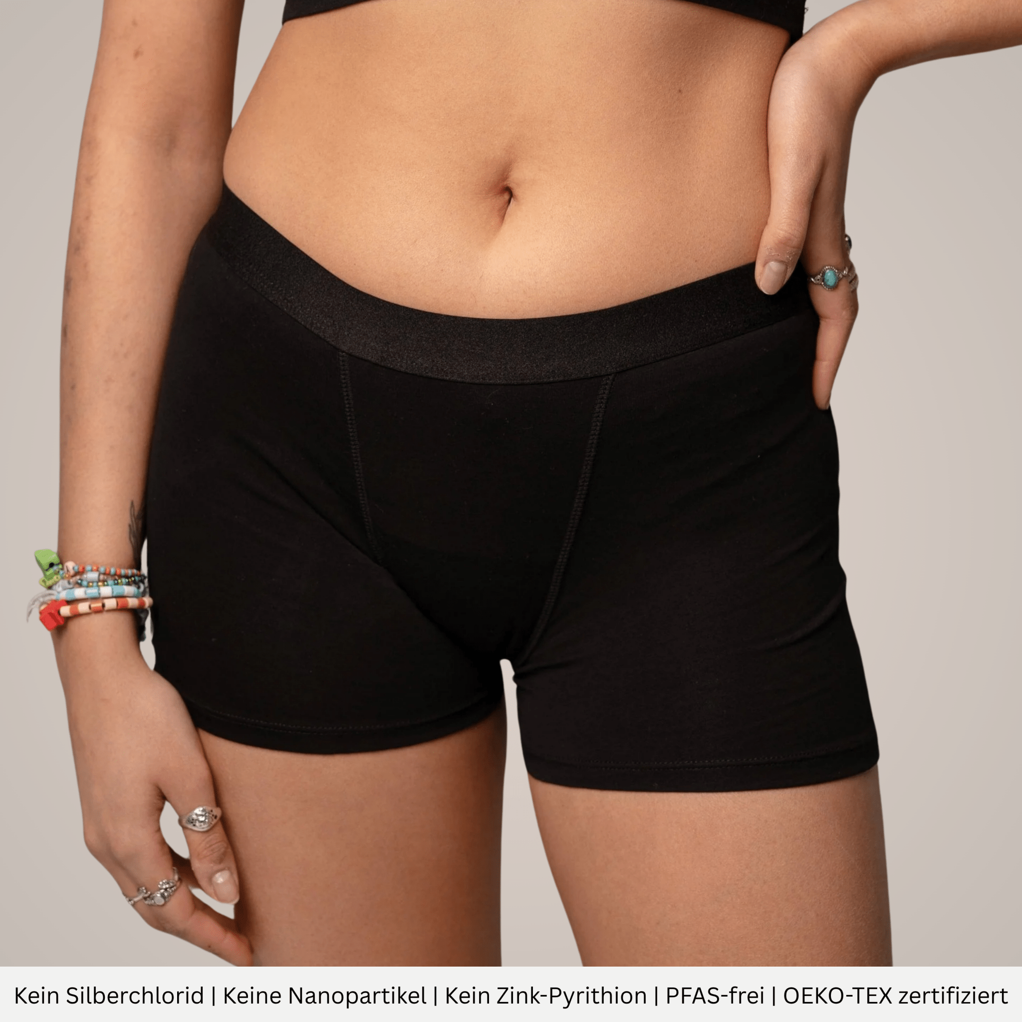 Dahlia - Perioden - Boxershorts für die Nacht - Periodenunterwäsche, Menstruationsunterwäsche von my•mense