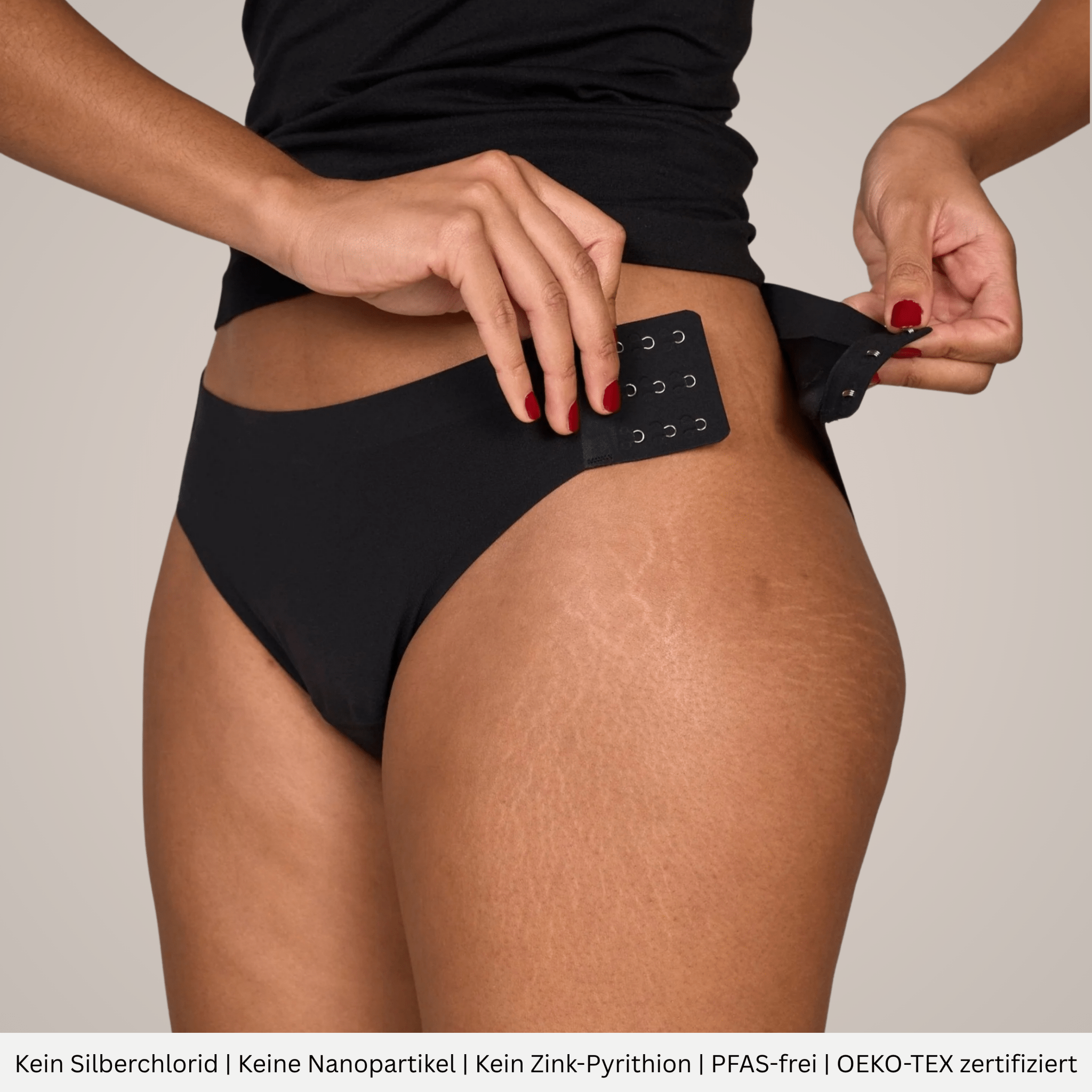 Ivy - seamless Periodenslip mit Verschluss - Periodenunterwäsche, Menstruationsunterwäsche von my•mense