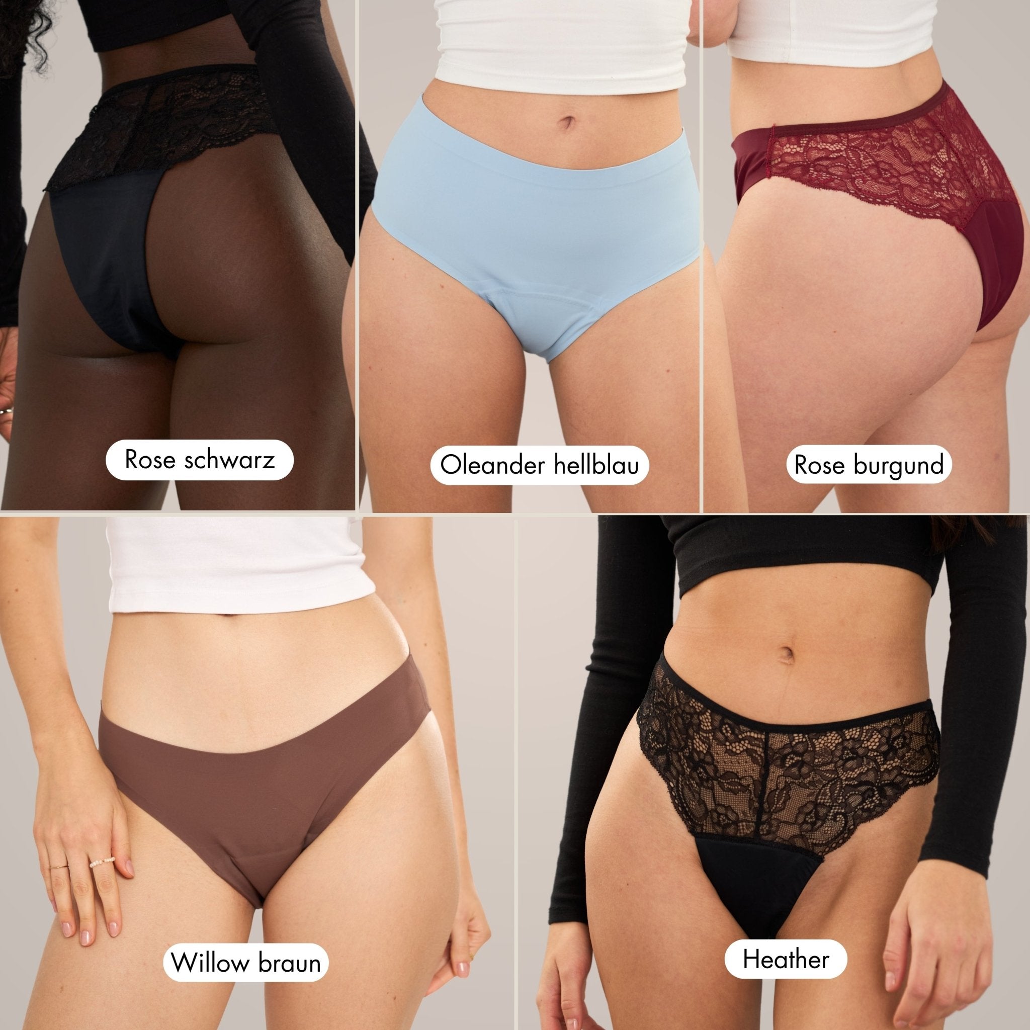 Bestseller Mix & Match - Periodenunterwäsche, Menstruationsunterwäsche von my•mense