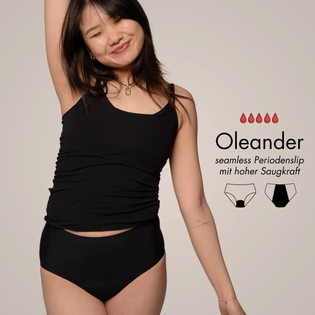 Black Premium Deal - 5 Periodenslips + GRATIS Wetbag - Periodenunterwäsche, Menstruationsunterwäsche von my•mense