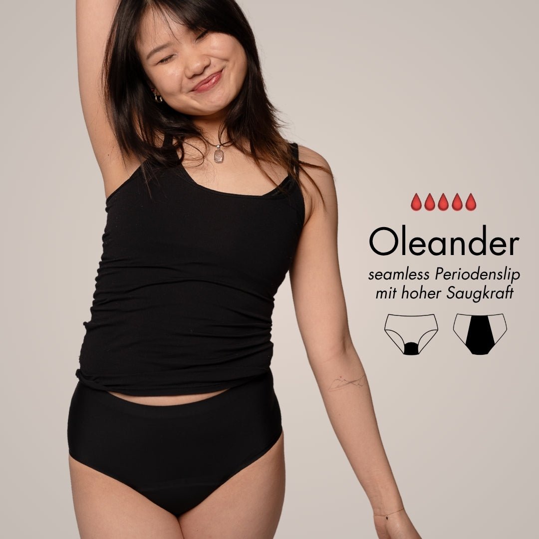 Black Premium Deal - 5 Periodenslips + GRATIS Wetbag - Periodenunterwäsche, Menstruationsunterwäsche von my•mense