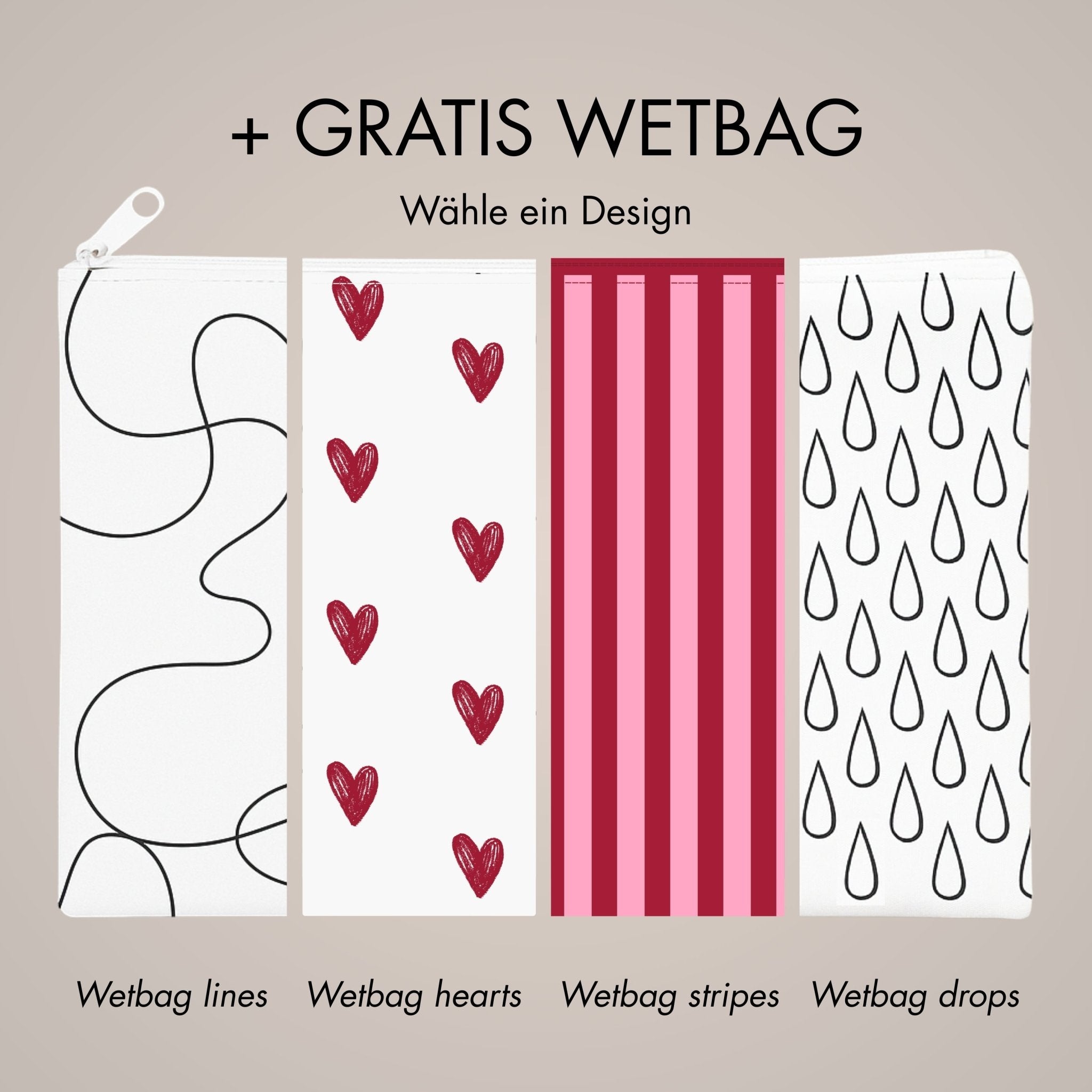 Black Premium Deal - 5 Periodenslips + GRATIS Wetbag - Periodenunterwäsche, Menstruationsunterwäsche von my•mense