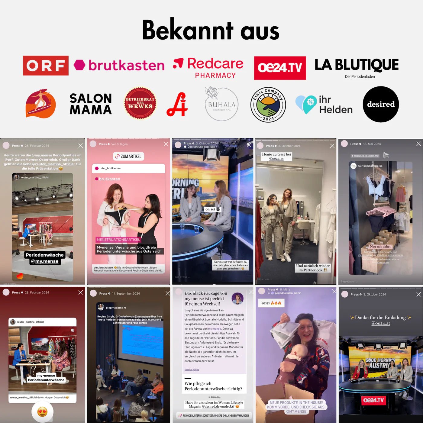 Blasenschutz 3 - er Set - Periodenunterwäsche, Menstruationsunterwäsche von my•mense