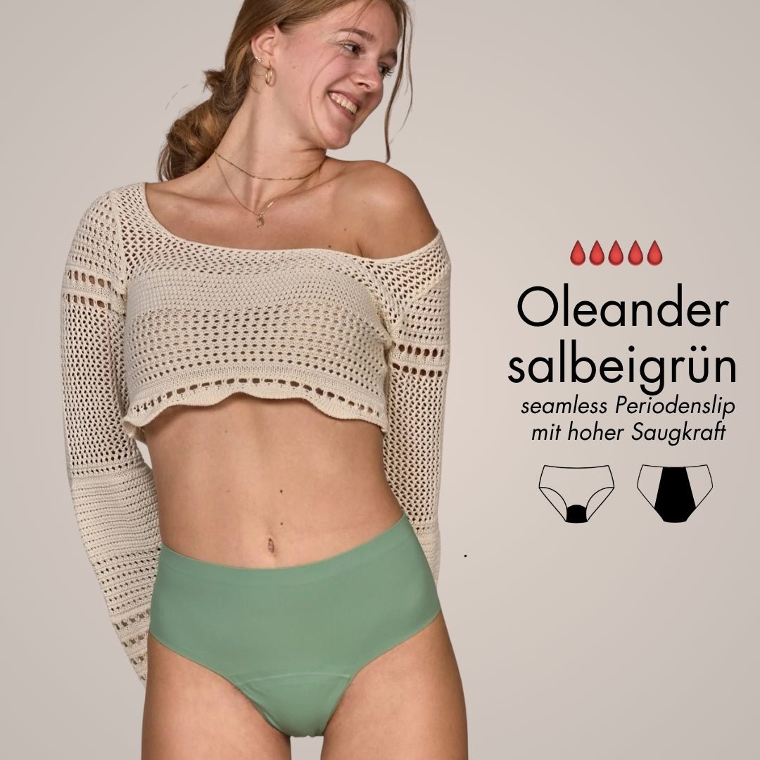 Colourflow Package - 3 bunte, seamless Periodenslips - Periodenunterwäsche, Menstruationsunterwäsche von my•mense