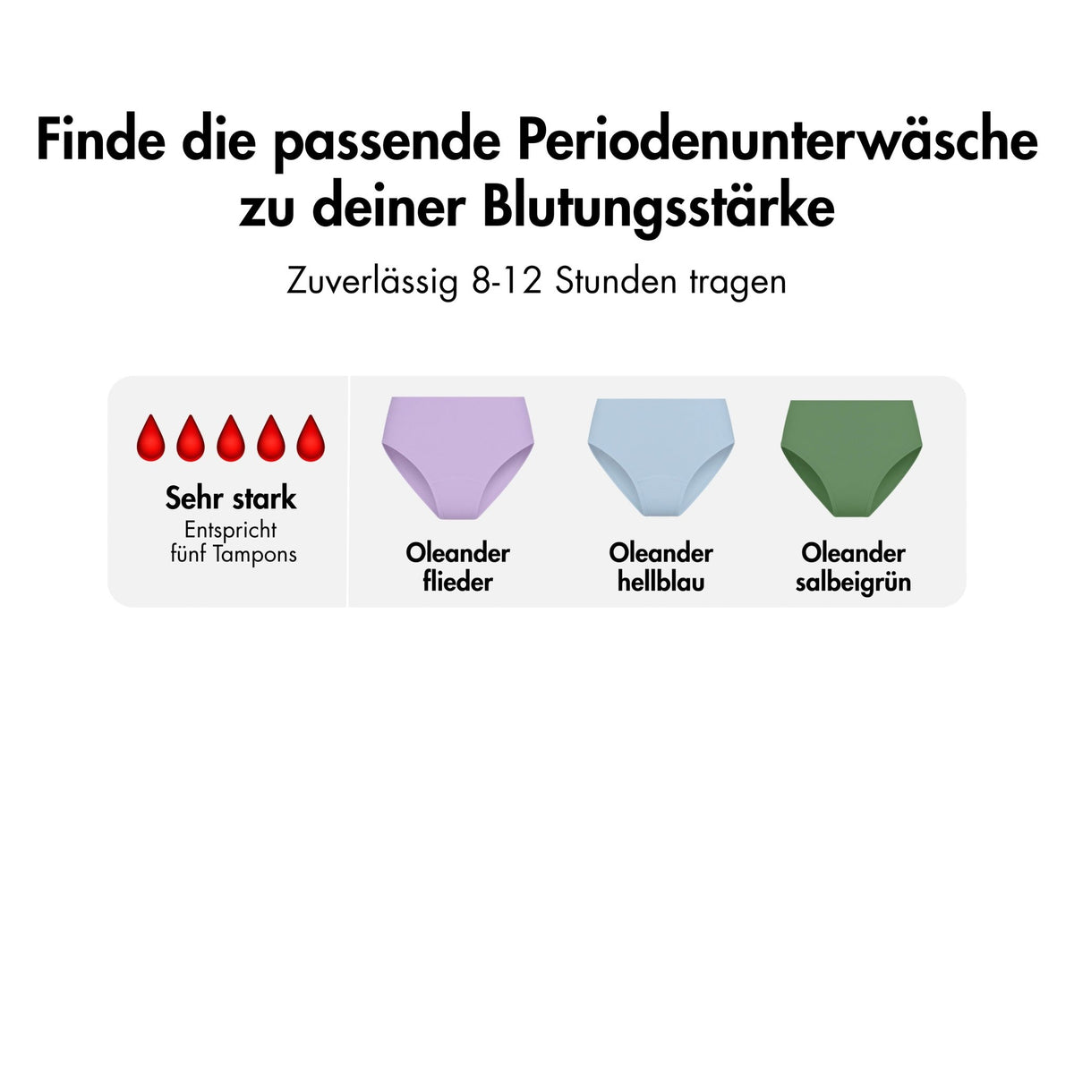 Colourflow Package - 3 bunte, seamless Periodenslips - Periodenunterwäsche, Menstruationsunterwäsche von my•mense
