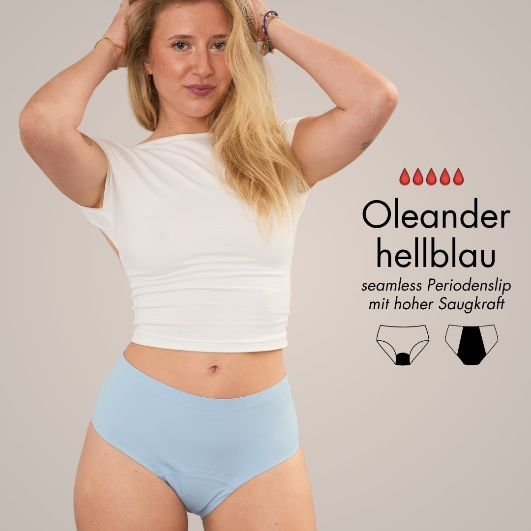 Colourflow Package - 3 bunte, seamless Periodenslips - Periodenunterwäsche, Menstruationsunterwäsche von my•mense