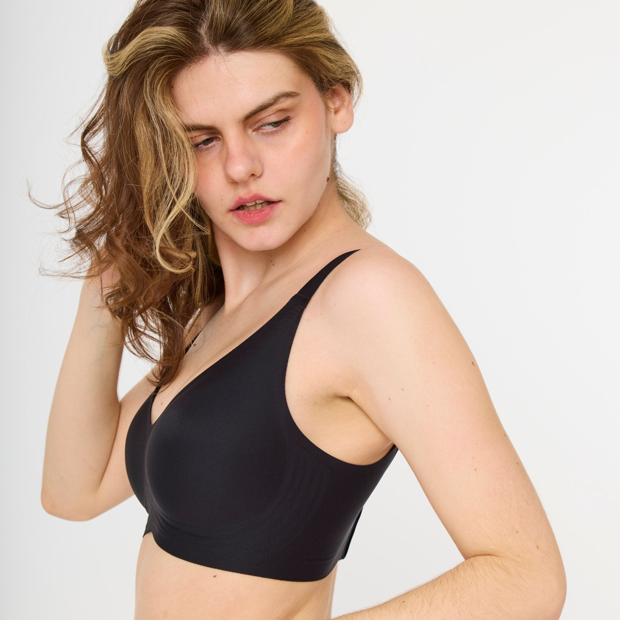 Comfort Everyday BH schwarz - Periodenunterwäsche, Menstruationsunterwäsche von my•mense
