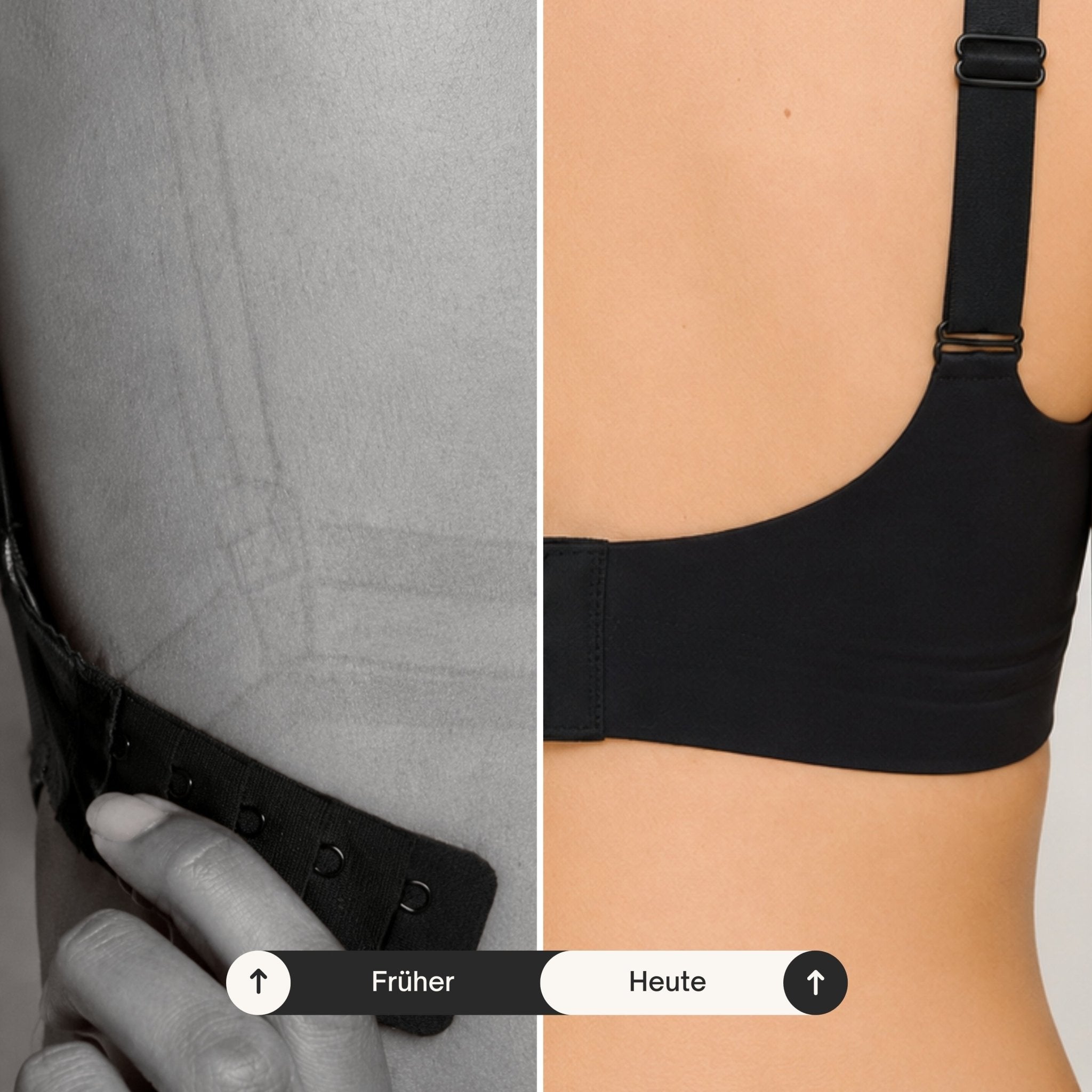 Comfort Everyday BH schwarz - Periodenunterwäsche, Menstruationsunterwäsche von my•mense