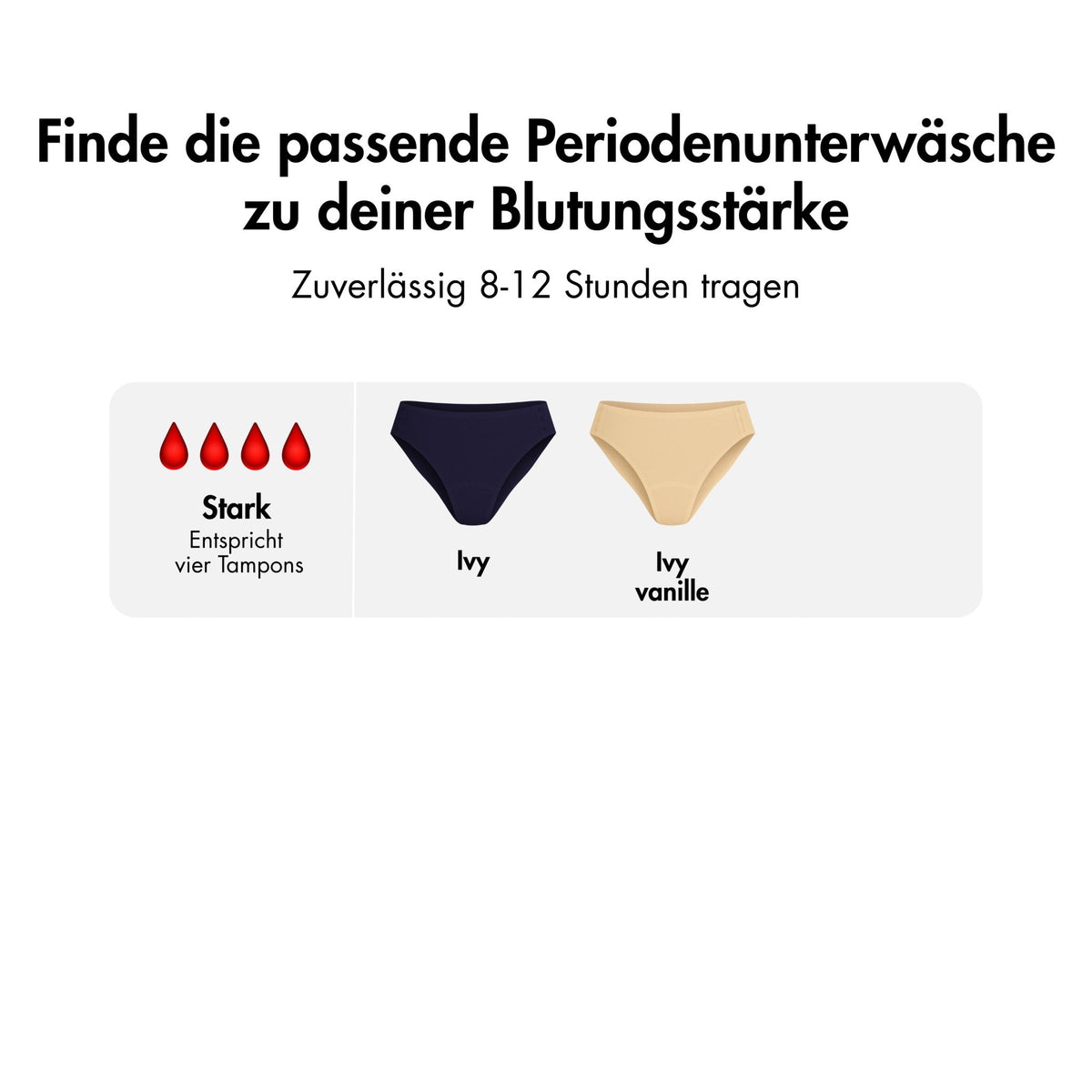 Easy Change Package - 3 seamless Periodenslips mit Verschluss - Periodenunterwäsche, Menstruationsunterwäsche von my•mense