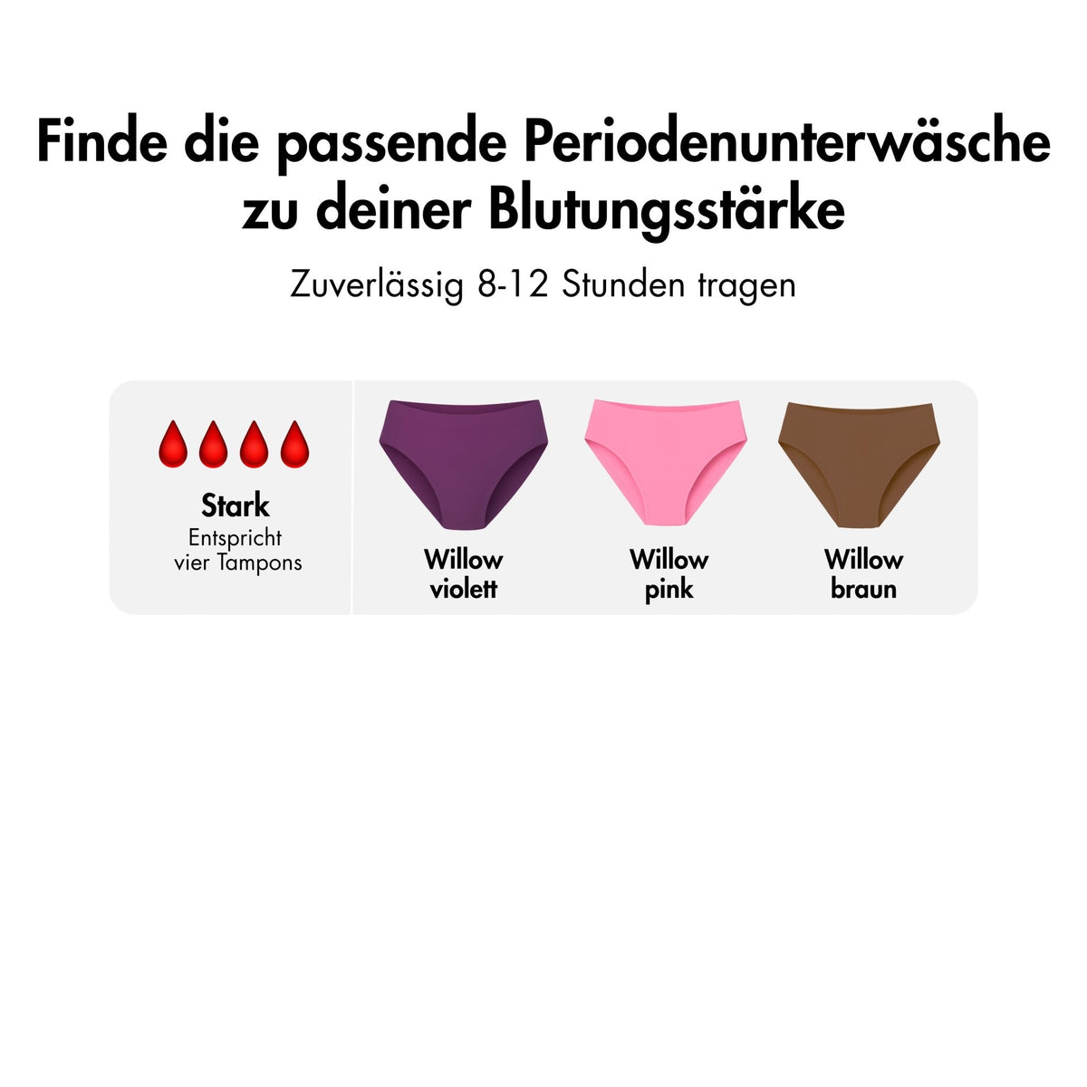 Harmony Package - 3 bunte, seamless Periodenslips - Periodenunterwäsche, Menstruationsunterwäsche von my•mense