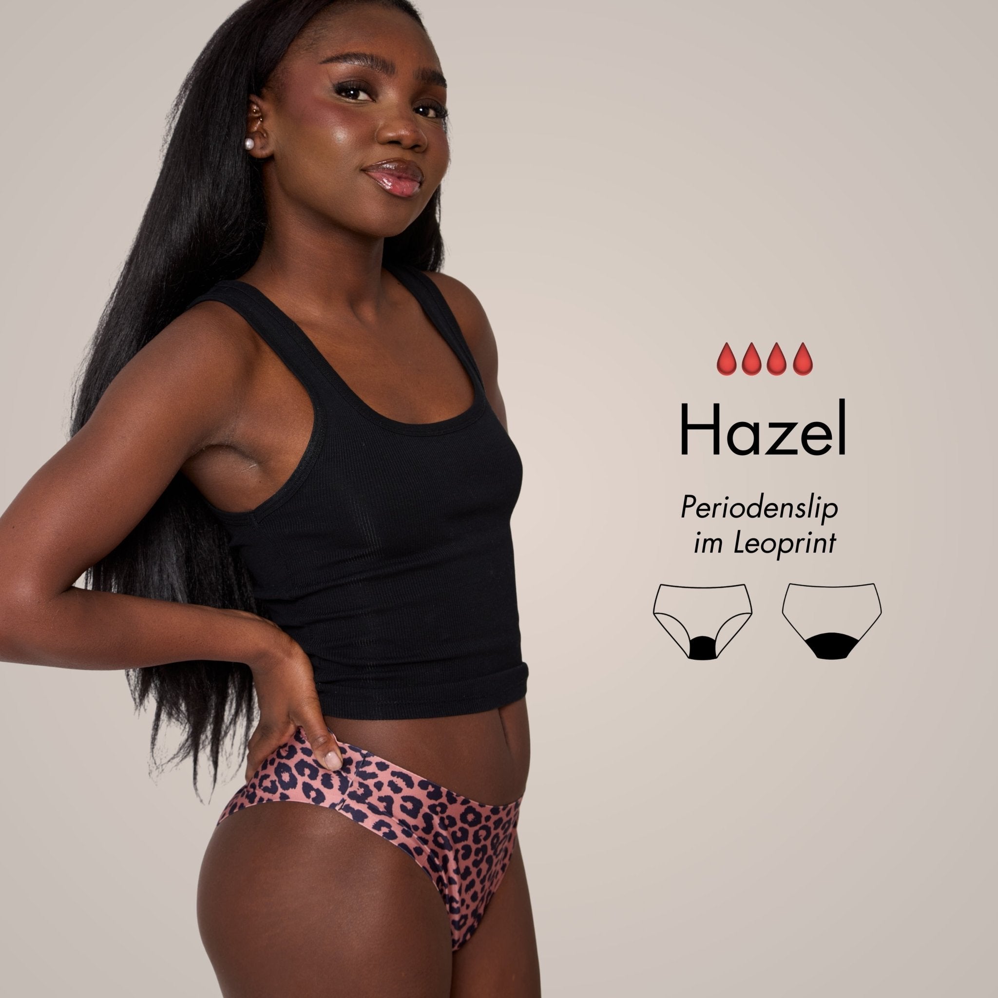 Hazel - Leo Periodenslip - Periodenunterwäsche, Menstruationsunterwäsche von my•mense