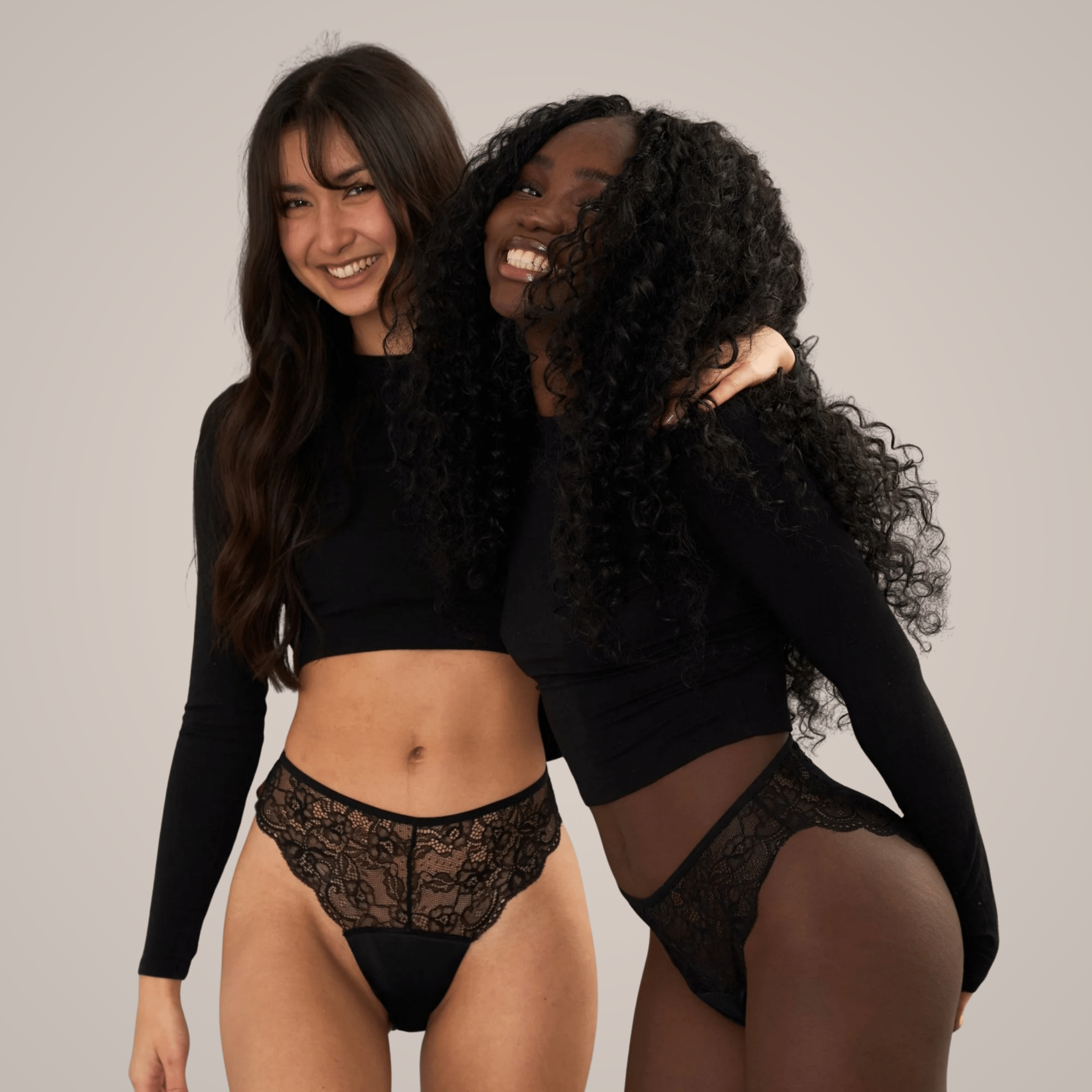 Heather - Periodenslip mit zarter Spitze - Periodenunterwäsche, Menstruationsunterwäsche von my•mense