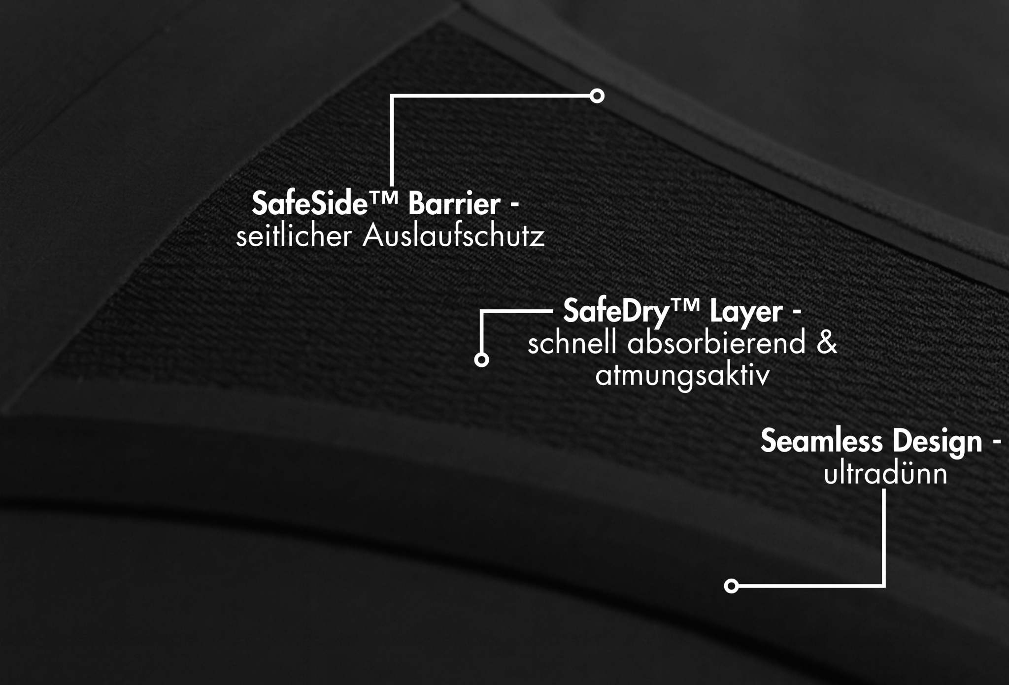 Heather - Periodenslip mit zarter Spitze - Periodenunterwäsche, Menstruationsunterwäsche von my•mense