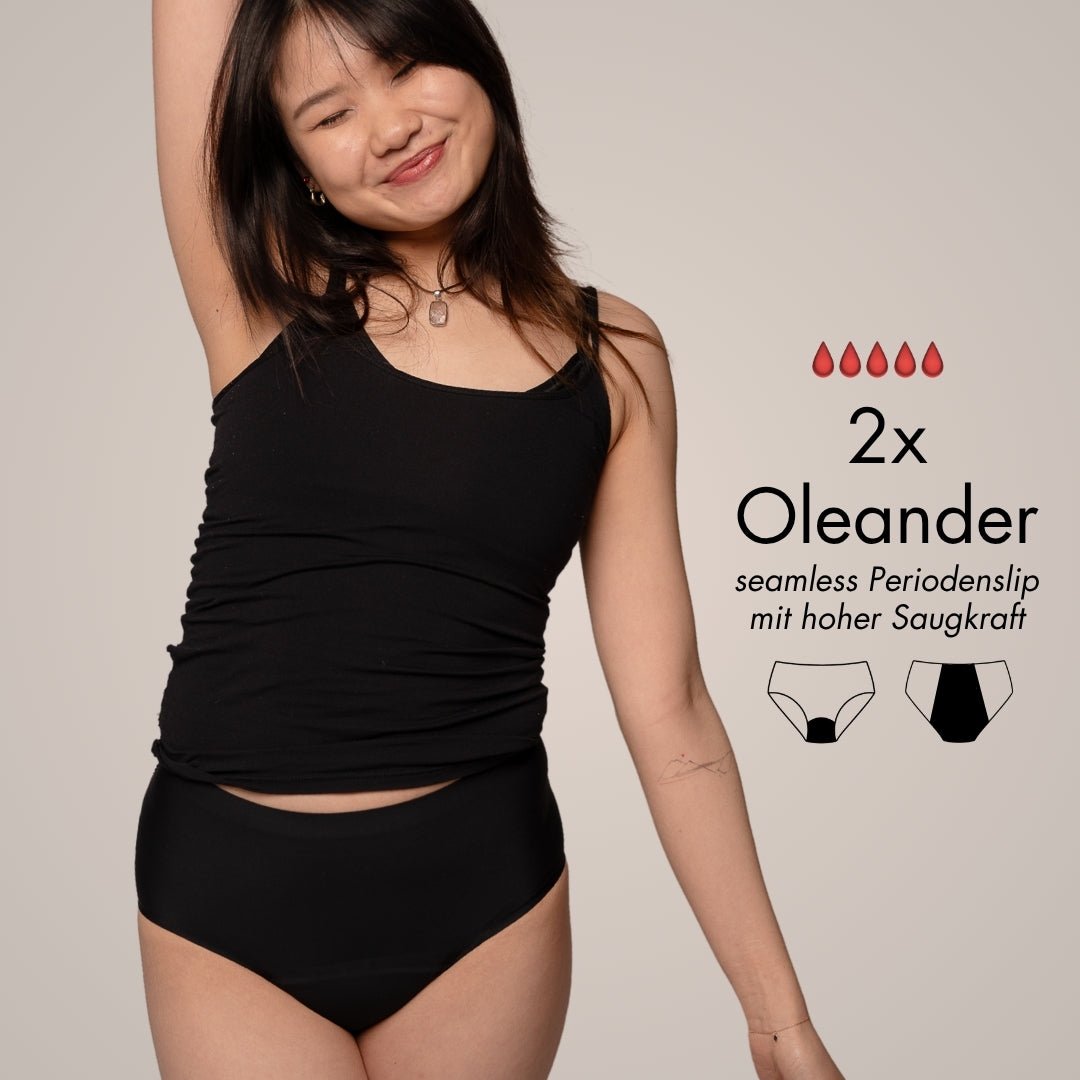 Heavy Flow Package - 4 Periodenslips für sehr starke Tage - Periodenunterwäsche, Menstruationsunterwäsche von my•mense
