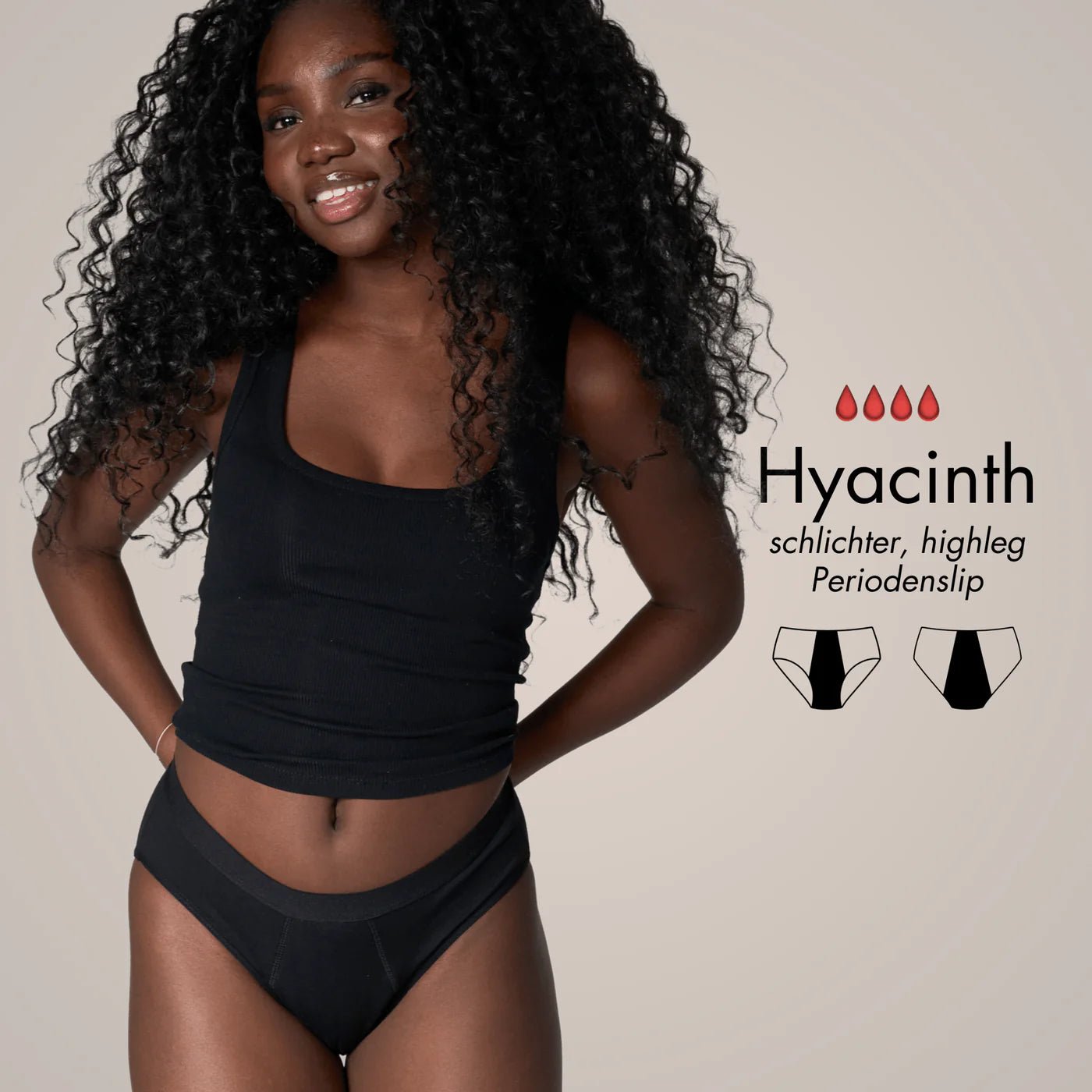 Heavy Flow Package - 4 Periodenslips für sehr starke Tage - Periodenunterwäsche, Menstruationsunterwäsche von my•mense