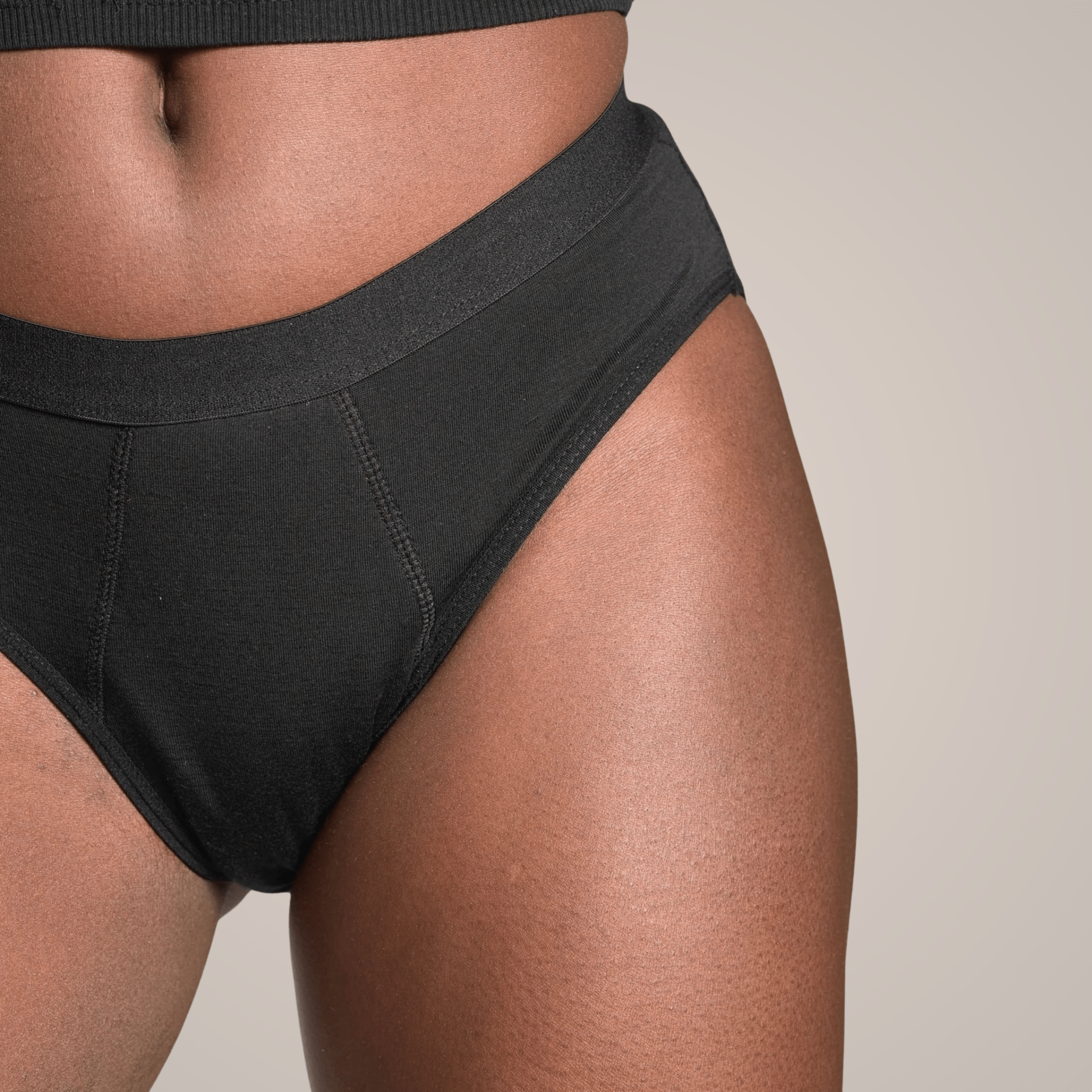 Hyacinth - schlichter, highleg Periodenslip - Periodenunterwäsche, Menstruationsunterwäsche von my•mense