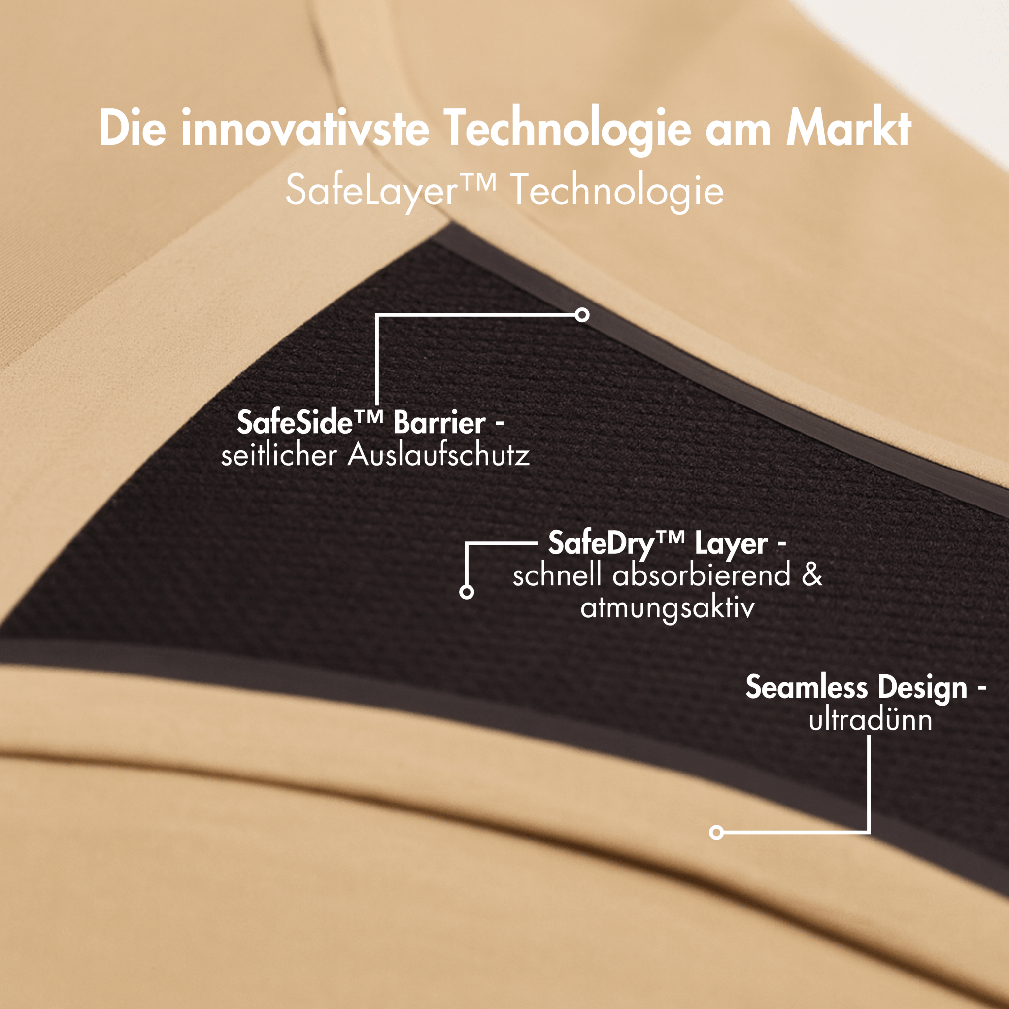Ivy Doppel Package - 2 seamless Periodenslips mit Verschluss - Periodenunterwäsche, Menstruationsunterwäsche von my•mense