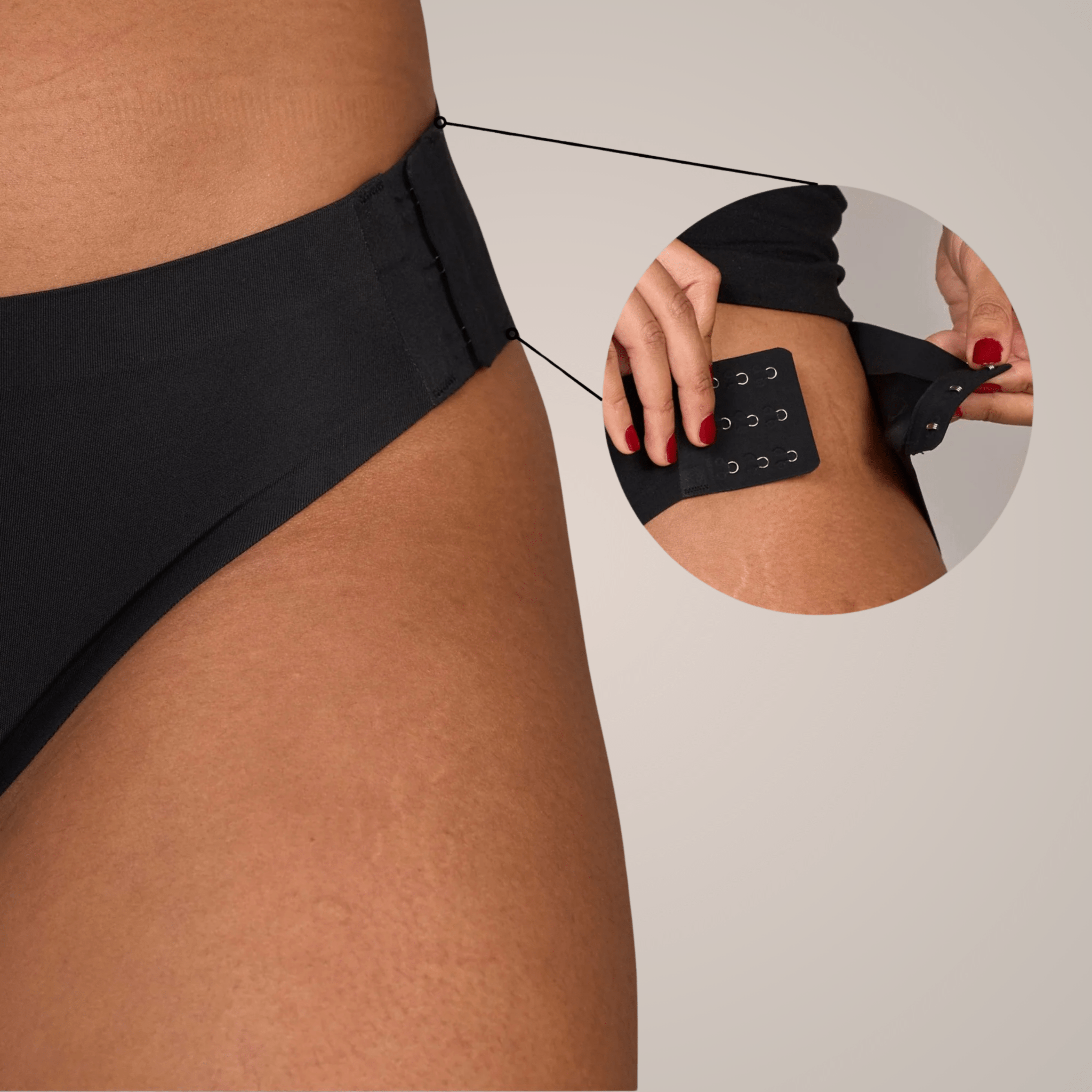 Ivy - seamless Periodenslip mit Verschluss - Periodenunterwäsche, Menstruationsunterwäsche von my•mense