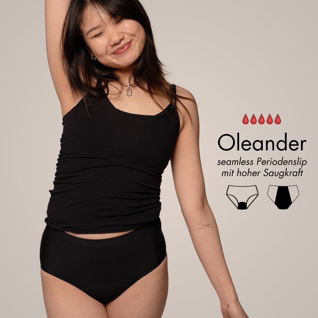 Medium Flow Package - 4 Periodenslips für mittelstarke Tage - Periodenunterwäsche, Menstruationsunterwäsche von my•mense