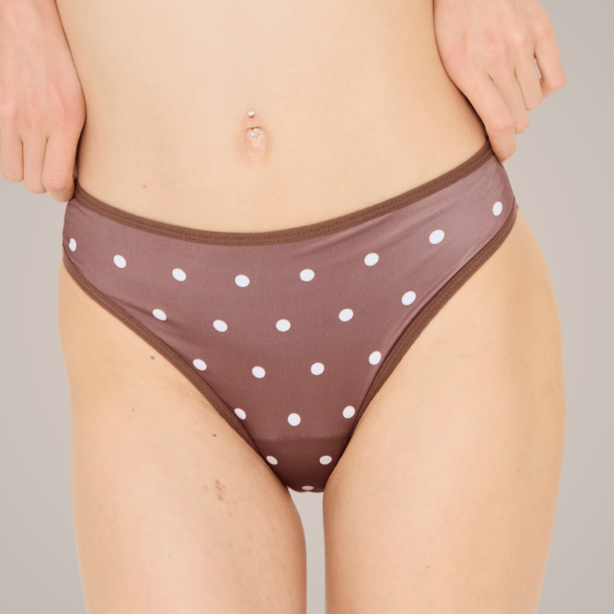 Periodenbikini Panty dots - Periodenunterwäsche, Menstruationsunterwäsche von my•mense