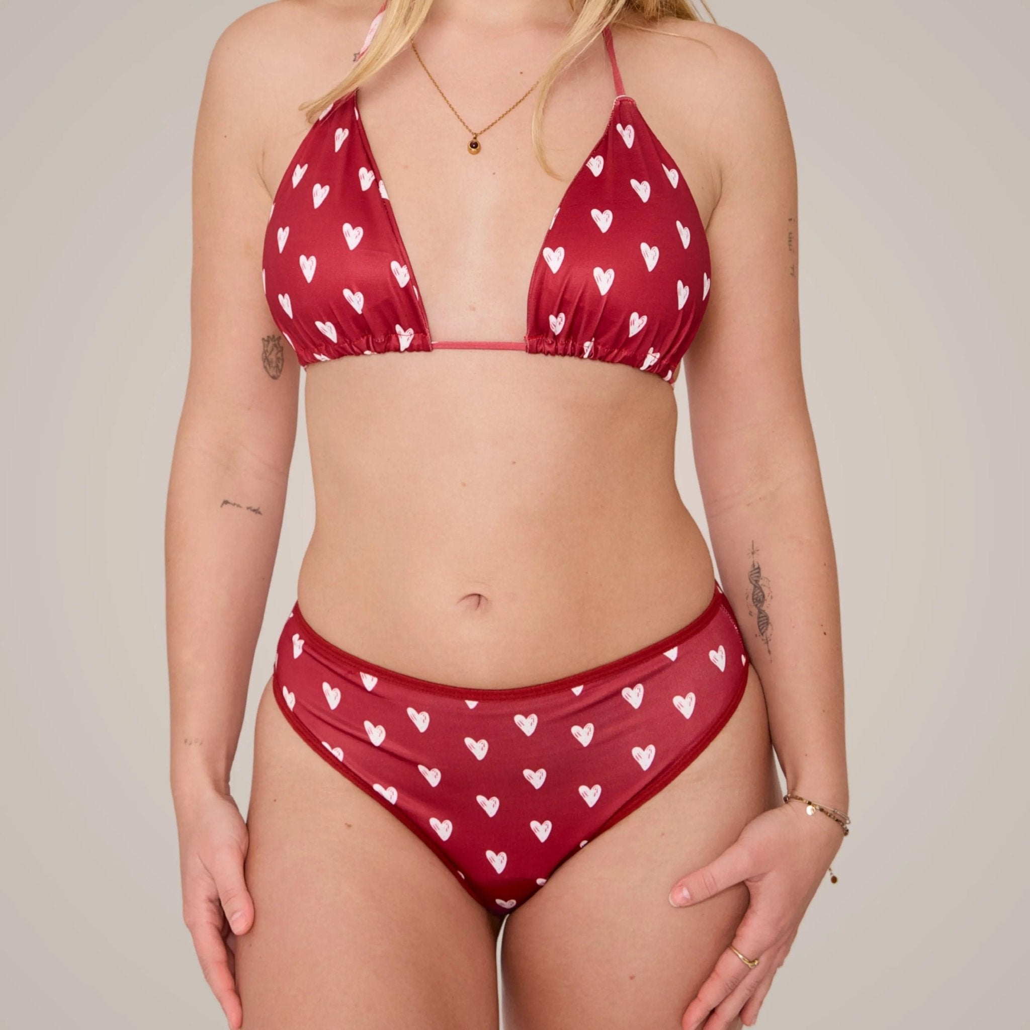 Periodenbikini Panty hearts - Periodenunterwäsche, Menstruationsunterwäsche von my•mense