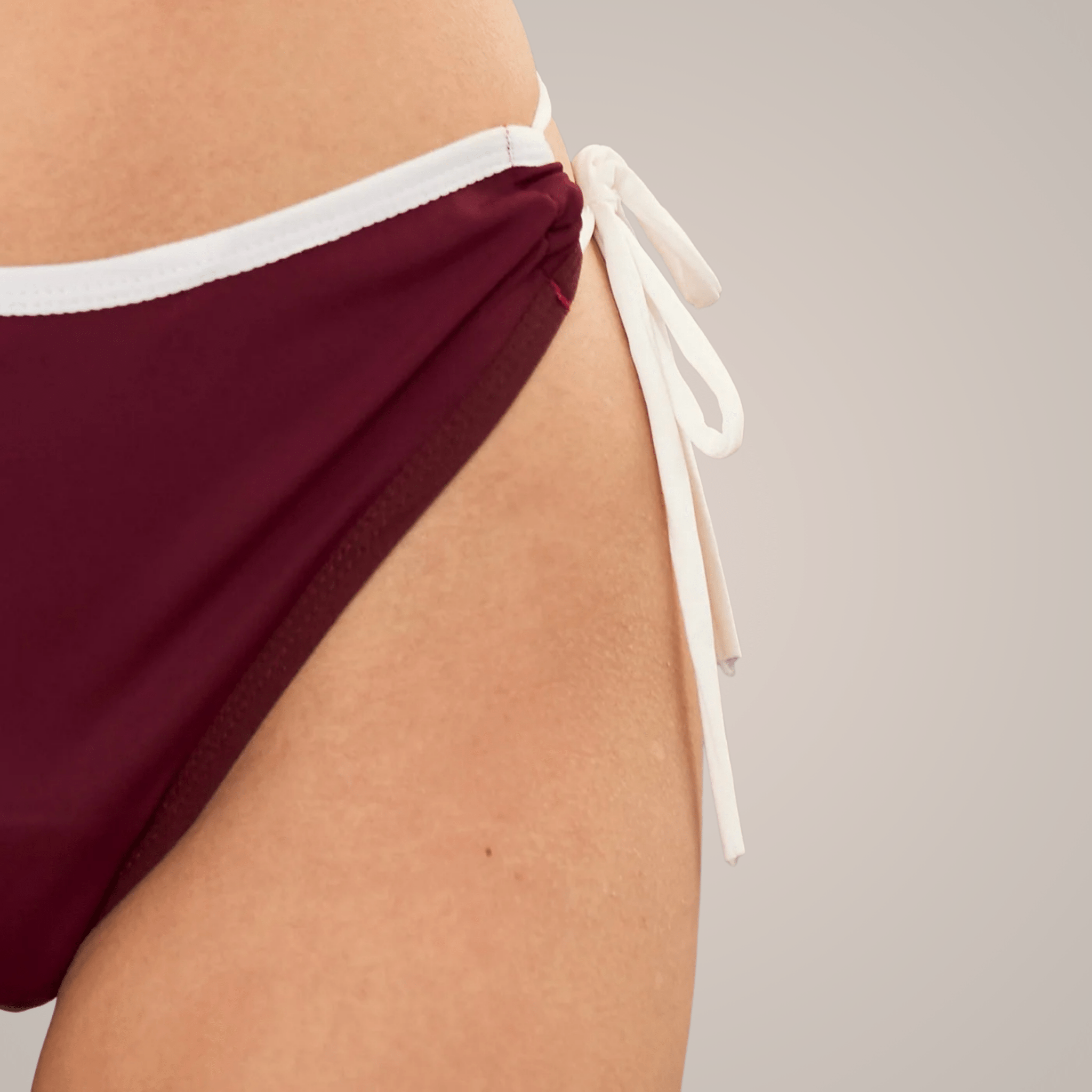 Periodenbikini Set „Lily“ burgund - Periodenunterwäsche, Menstruationsunterwäsche von my•mense