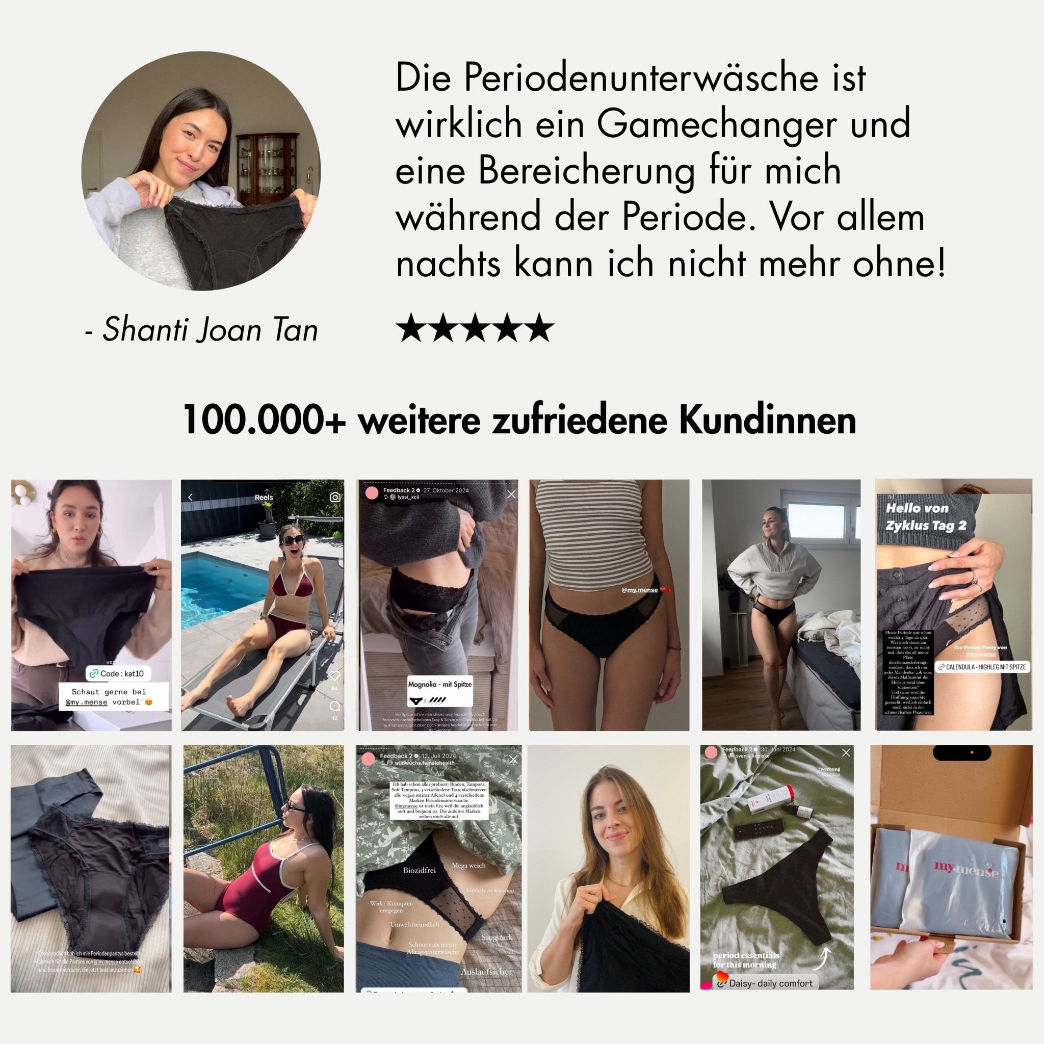Wärmepatches - 5 Stück - Periodenunterwäsche, Menstruationsunterwäsche von my•mense