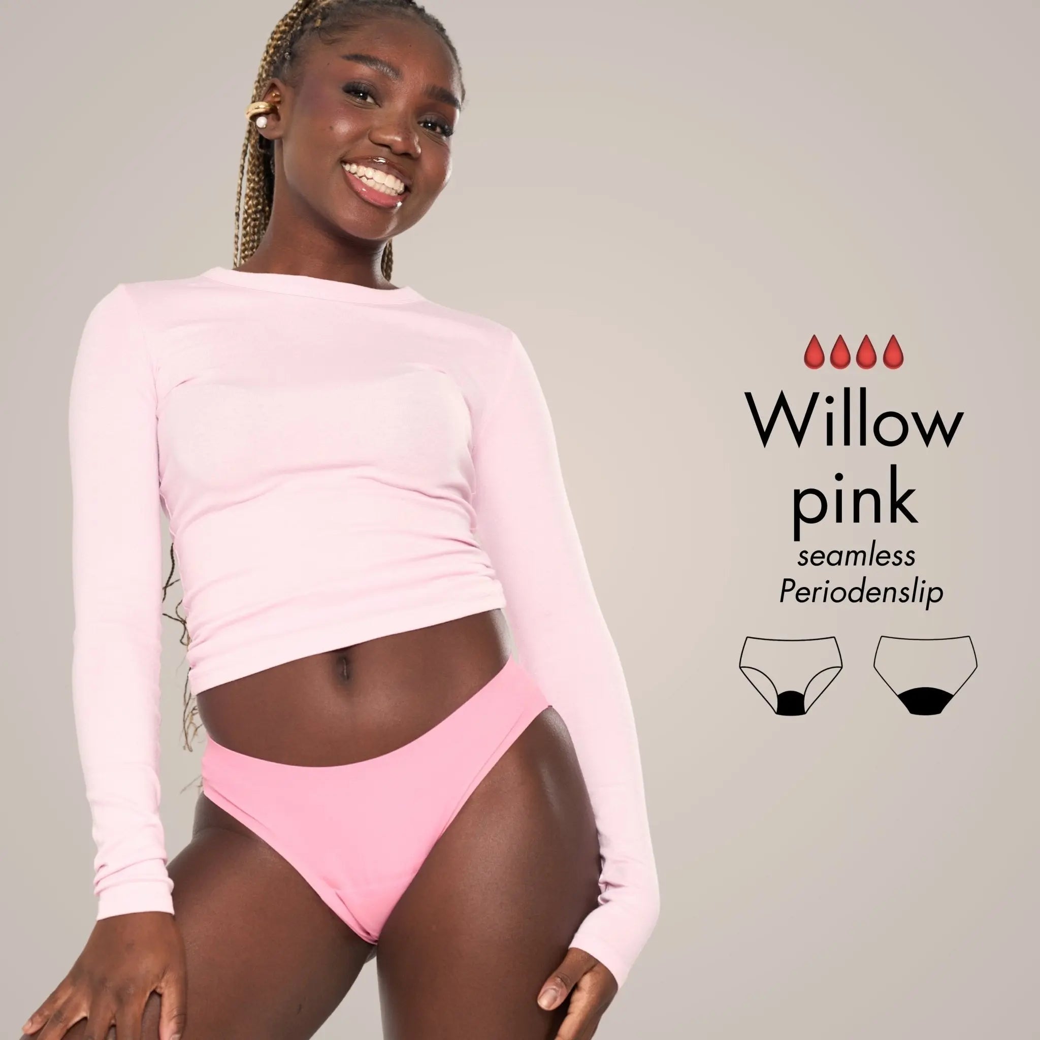 Willow pink - Periodenunterwäsche, Menstruationsunterwäsche von my•mense